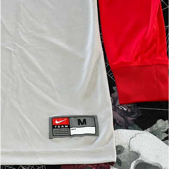 NWT VINTAGE 2003 NIKE DRI-FIT OSU OHIO STATE UNIVERSITY BUCKEYES L/S JERSEY M - Picture 7 of 11